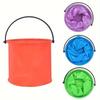 1pc Bucket Camping Tool Water Storage Container Portable Water Container Camping Accessories Fruits Washing Basin Folding Water Container