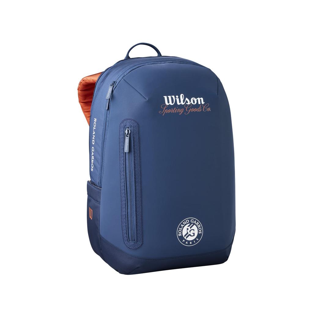 Wilson Roland Garros 2026 Tennis Racquet Backpack Soiree Two Rackets Storage Professional
