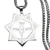 Modern Stainless Steel Necklace with Adjustable Chain Silver Pendant Decoration for Trendy and Quality Seekers