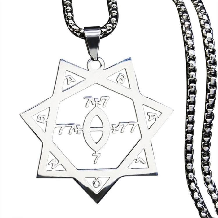 Modern Stainless Steel Necklace with Adjustable Chain Silver Pendant Decoration for Trendy and Quality Seekers