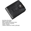 Retro Men Wallet Portable Waterproof Faux Leather Slim Credit Card Holder Bi-fold Short Wallet Multi-functional Front Pocket Wallet
