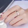 Charm 925 Sterling Silver Rings for Women Shining Crystal Size 7/8/9/10 Fashion Party Gifts Engagement Wedding Jewelry