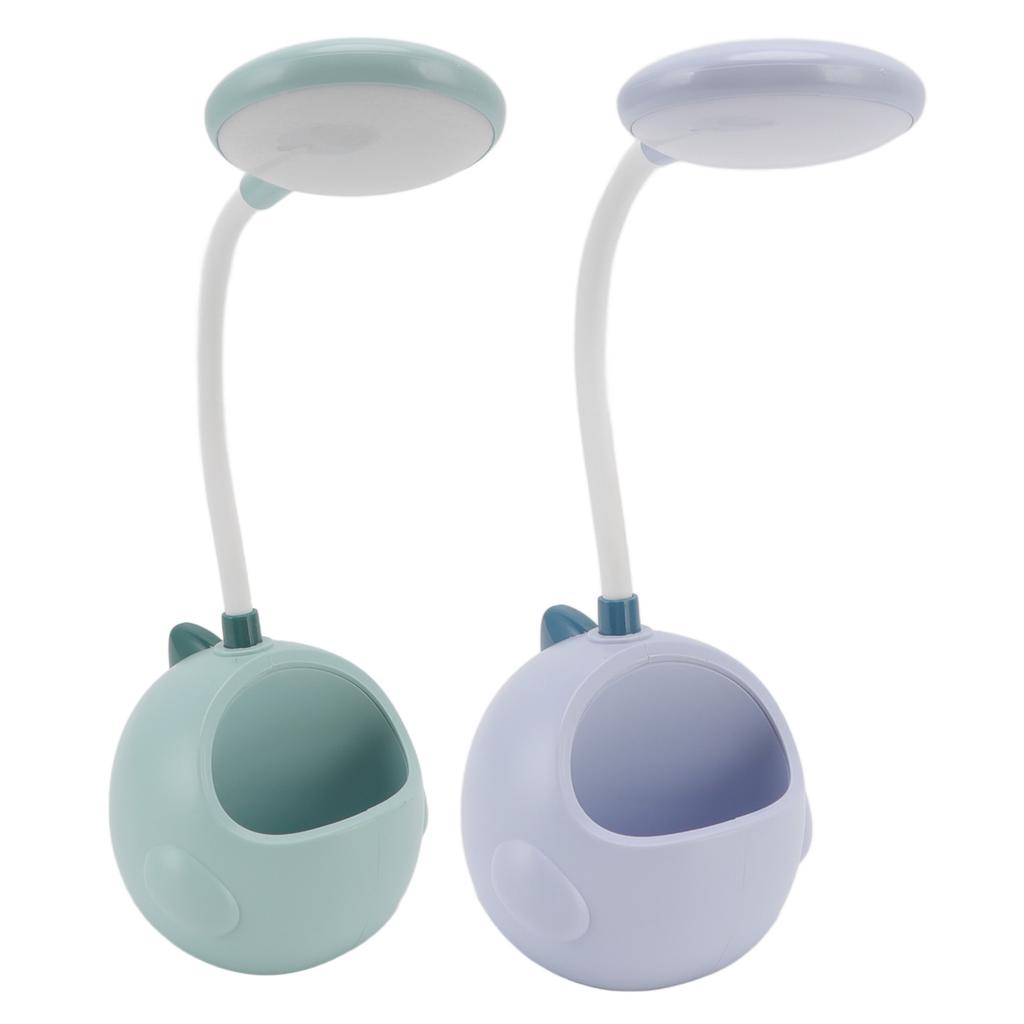 Small Desk Light with Pen Holder Comfortable Decorative Practical No Noise LED USB Small Table Lamp