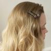 [2SET] heart cubic hair pin (2colors)