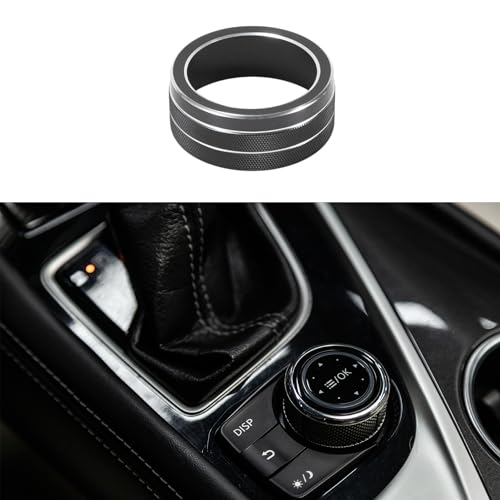

INFINAUTO 1 шт. Черный переключатель управления мультимедиа, ручка, кольцо, накладка, отделка салона для Infiniti Q50 2014-2019