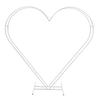 6.7FT Heart Shape Wedding Metal Backdrop Iron Arbors Background Stand for Floral Wedding Proposal Birthday Party Decorations
