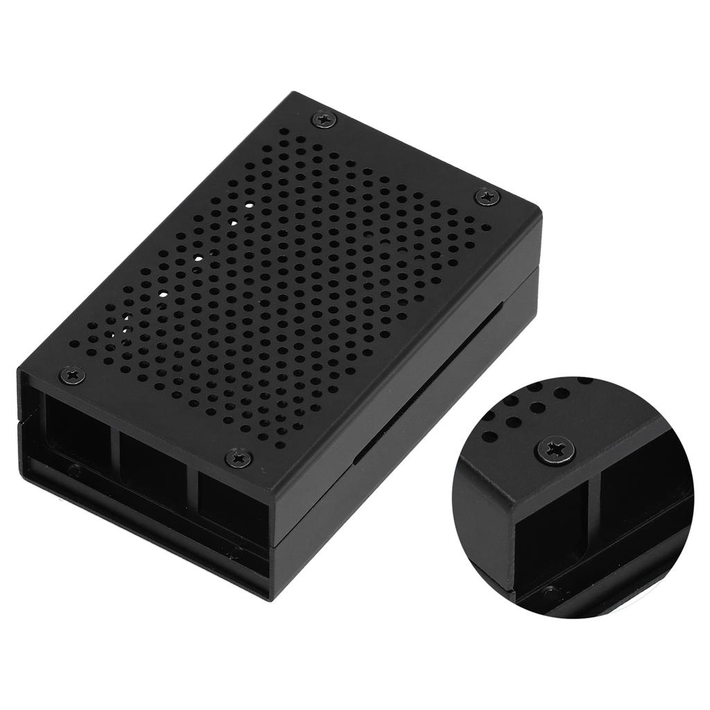Enclosure for Raspberry Pi 4 Model Aluminum Alloy Cooling Protective Shell Microcomputer Parts