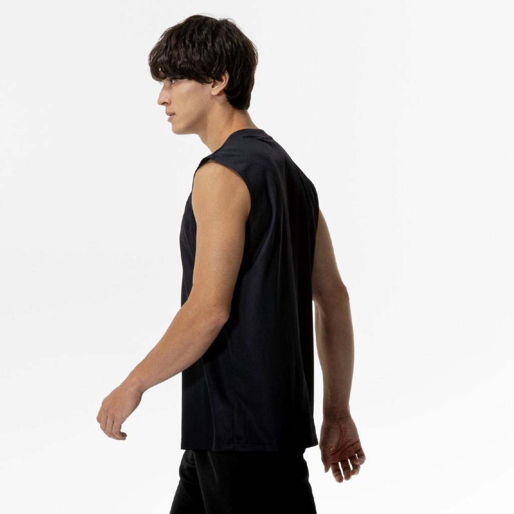 Training Wear Navi Dry Tank Top Sleeveless Shirt Sweat Absorbent Quick Drying Innerwear Underwear 32MAC199 [Mizuno] Black/White