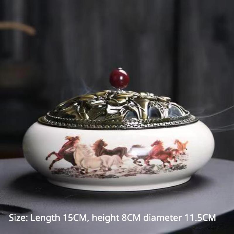 Ceramic Censer Stick Incense Holder Home Ancestral Hall Interior Zen Tea Ceremony Office Bedroom Decoration Aromath Appliances