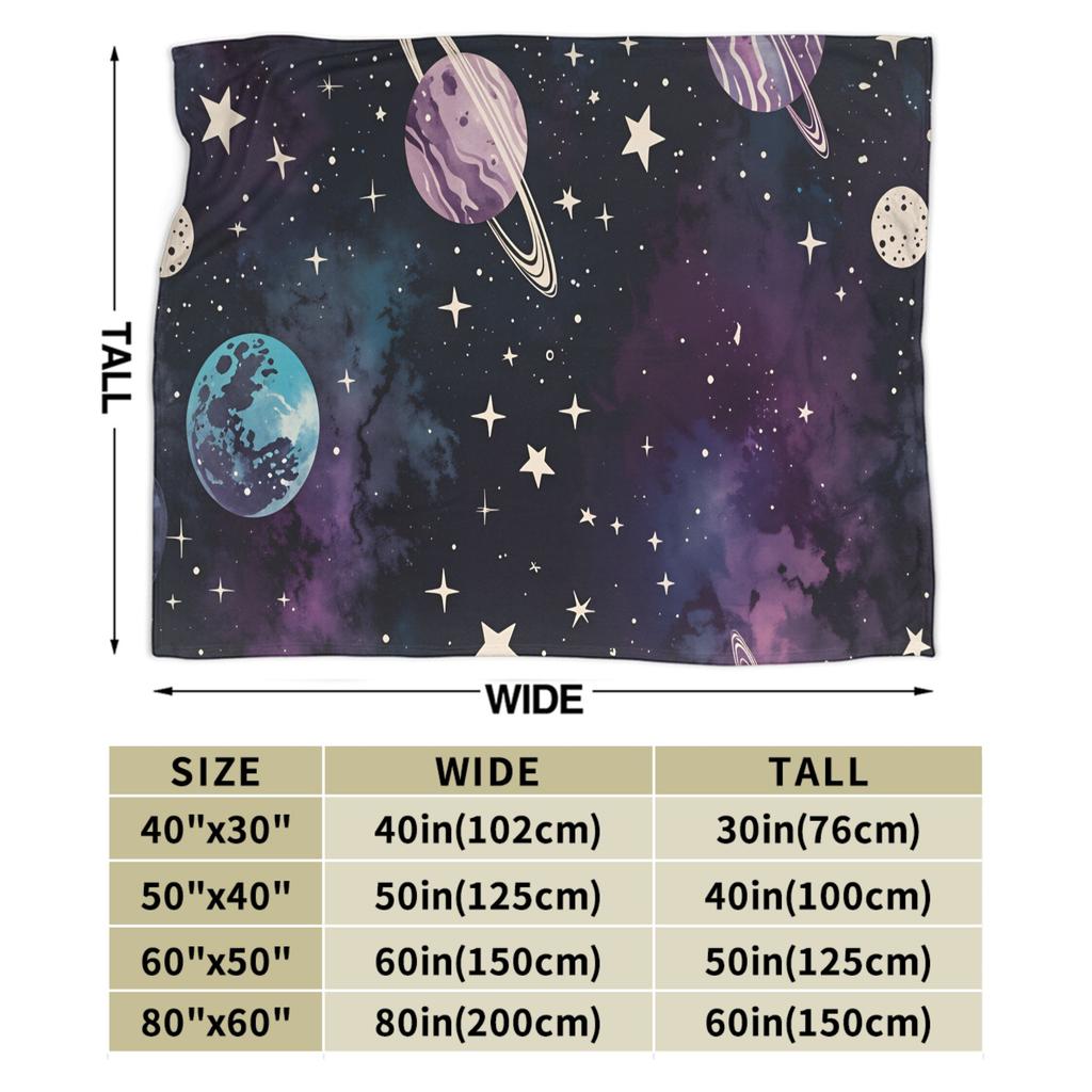 Warm Soft Blanket Girls Boys Picnic Galaxy Sunglasses Throw Blanket Flannel Bedspread For Couch Bed Fashion Sofa Bed Cover