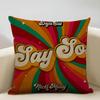 Doja Cat Album Cushion Cover Household Decoration Linen Sofa Cushion Cover: Skin-Friendly & Breathable with Invisible Zipper
