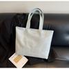 Versatile simple shoulder big bag, casual college student commuter tote bag, new large-capacity bag