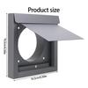 Rusts Resistant 4Inch Dryer Ventilation Cover Outdoor Wall Mount Vents Cap Exterior Wall Vents Hood Carbon Steel Protectors