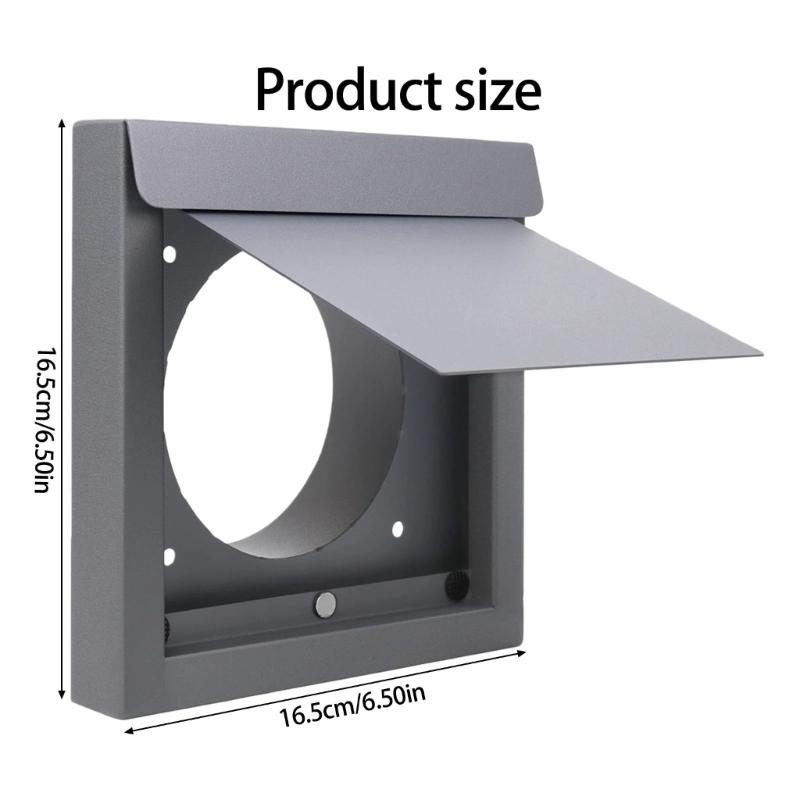 Rusts Resistant 4Inch Dryer Ventilation Cover Outdoor Wall Mount Vents Cap Exterior Wall Vents Hood Carbon Steel Protectors
