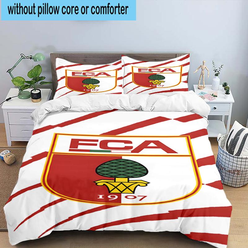 3PCS Augs-burg Crest Bedding Set,Including 1pc Duvet Cover And 2pcs Pillowcases Perfect for Bedroom, Dormitory, Fan Christmas Gift
