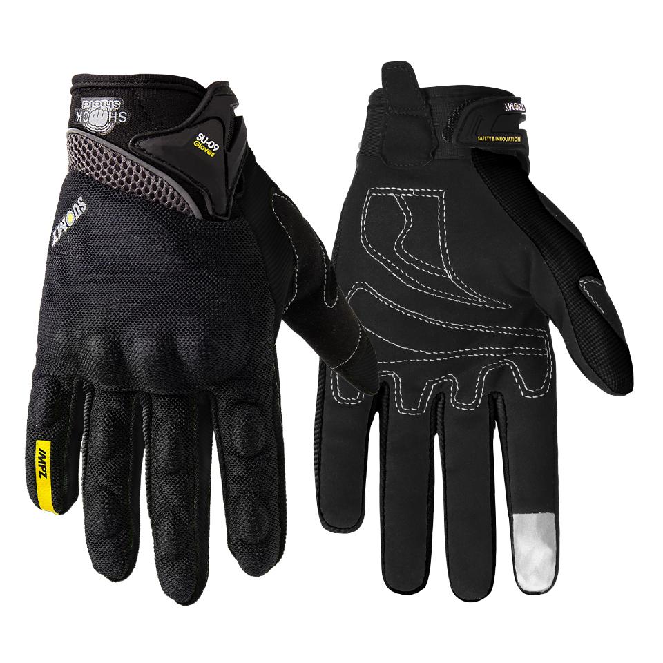 SUOMY SU-09 Motorcycle Gloves Summer Breathable Motorcyclist Gloves Men Women Motorbike Riders Touch Screen Full Finger Gloves