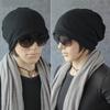Women Men Fashion Winter Warm Crochet Knit Scarf Hip-Hop Cap Beanie Hat