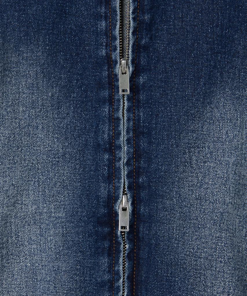 Musinsa Standard Big Brush Oversized Denim Hooded Zip-Up Jacket [Medium Indigo]