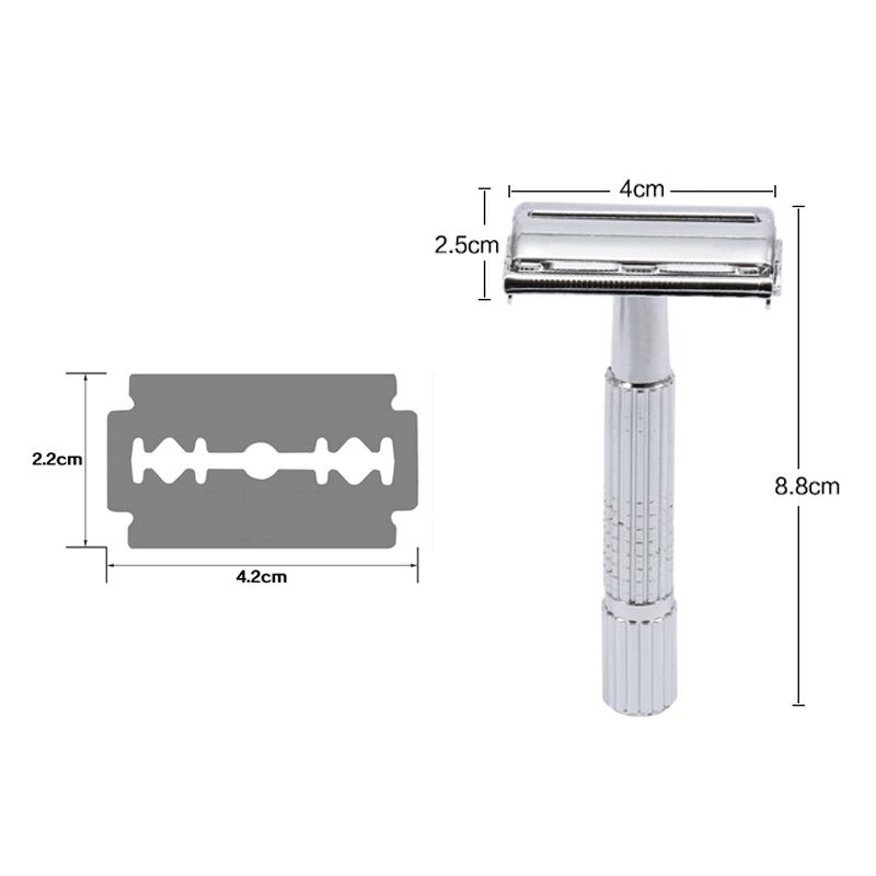 Vintage Safety Razors Man Manual Bear Shaving Knife Hair Remover Shaver Aluminium Alloy Barber Hair Tool Sale
