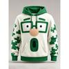 Unisex Print Hoodie Christmas Party Family Hoodies Geometric Pullover Long Sleeve Casual Streetwear Funny Christmas Hoodies TopsUnisex Woman's