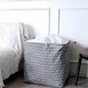 100l Large Collapsible Laundry Baskets With Handles Grey Drawstring Laundry