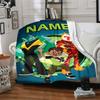 Customizable Ben10 Throw Blanket – Personalized Name, All-Season Cozy Snug Blanket, Machine Washable, Personalized Blanket