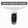New Car Key Holder Case Cover For Hyundai Tucson Solaris Sonata Hybrid NEXO NX4 Santafe Dn8 4 Buttons 2020 2021 2022 Accessories