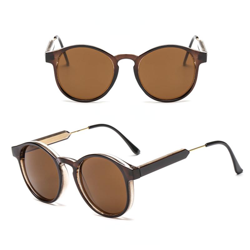 Round Metal Frame Sunglasses Unisex Outdoor UV Protection Leisure Sun Glasses Stylish Design