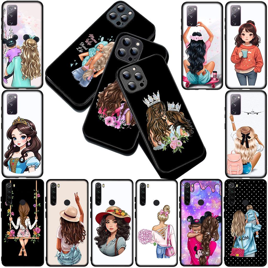Casing Phone Cover for Xiaomi Redmi Note 14 13 Pro Plus ProPlus 14C 13c Pro+ 5G Case  Woman Baby Girl Mom Family Boy