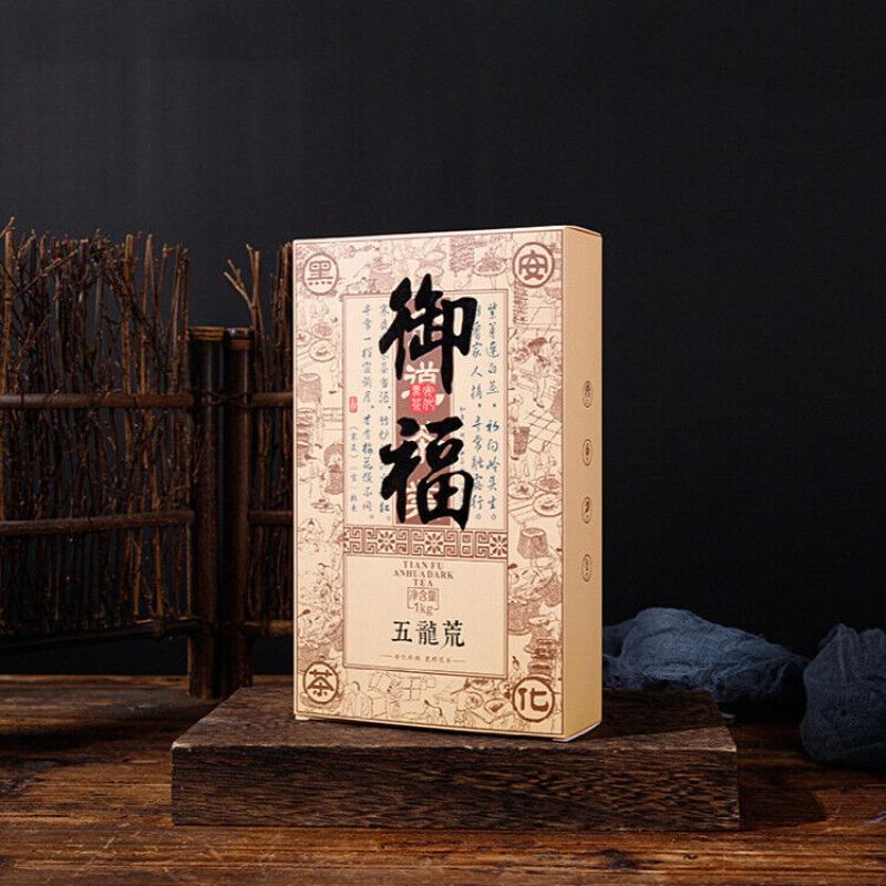 1 kg Anhua-Schwarztee, goldene Blume, handgefertigter Porzellan-Brick-Tee, Tientsin