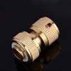 Brass 1/2" Garden Hose Quick Connector 16Mm Hose Waterstop Connector Copper