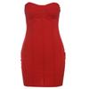 Fall Women's Solid Color Slim-fit Street Fashion Straight-neck Strapless Dress