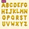 32-Inch Gold English Alphabet Aluminum Film Balloon Birthday Party Decoration Balloon Wedding Decoration In The Letter Helium Floating