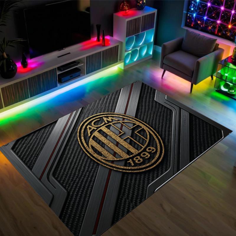 AC Milan Design Crystal Velvet Carpet Cozy Non?Slip Printed Rug For Bedroom Living Room Entrance
