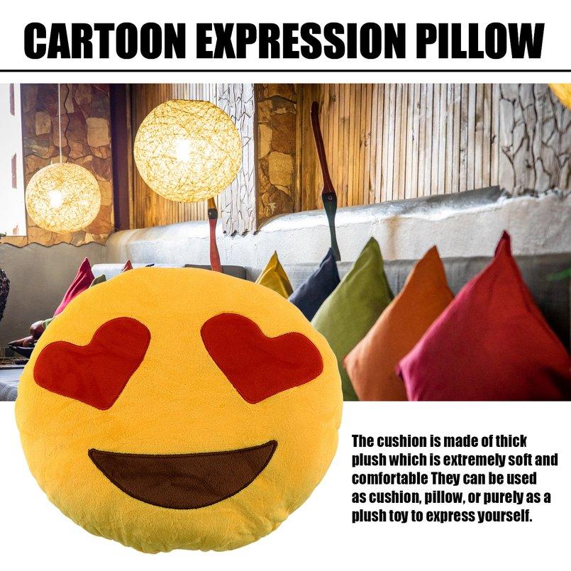 ICOCO Soft Emoji Cushion Cute Emoticon Pillow Comfortable Stuffed Plush