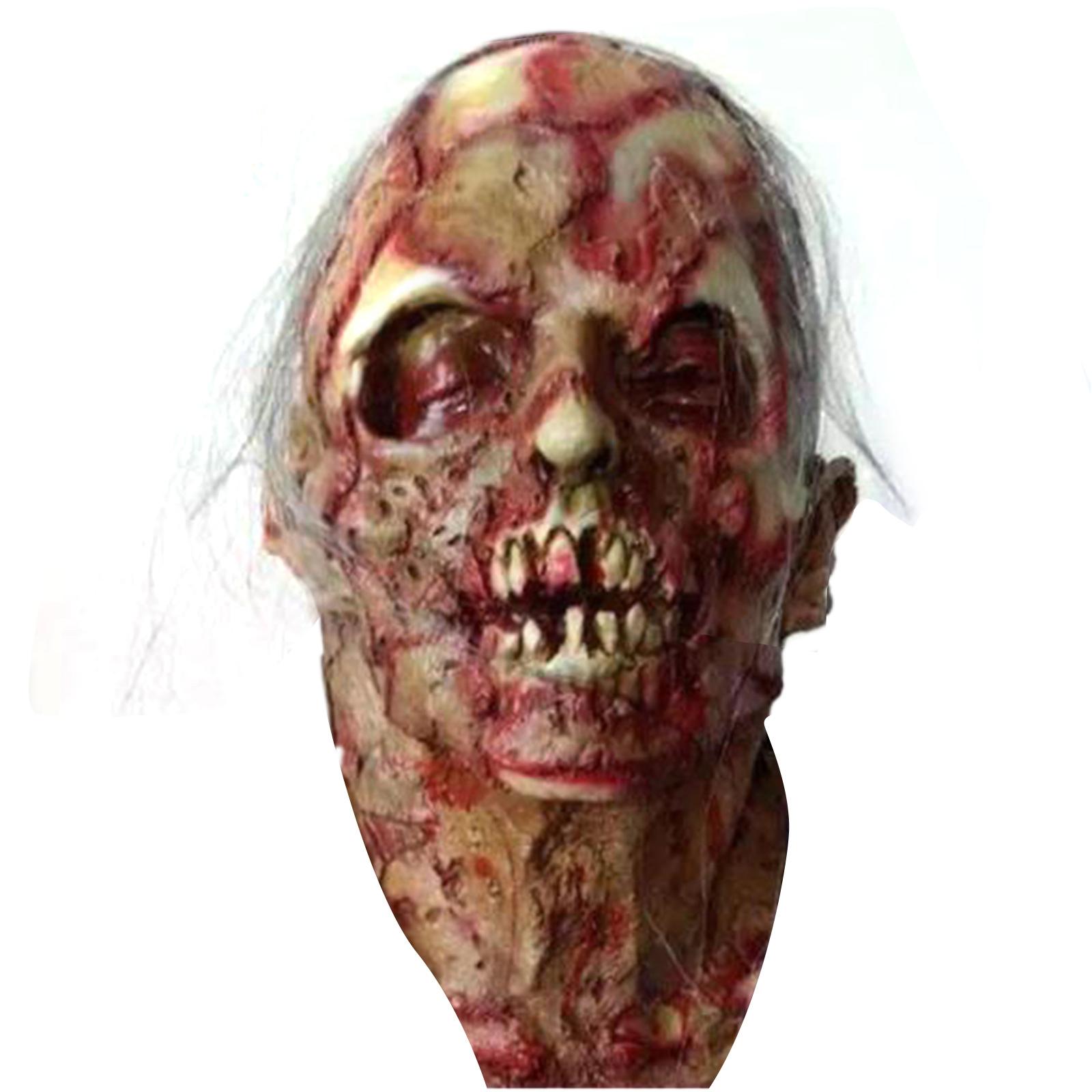 Mummy Mask Halloween Mask Horror Mask Masquerade Mask Full Head Mask Scary Mask Horror Face Cover Monsters Mask B