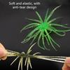 6PCS/Lot Elastic Floating Lures Baits Shaped Like Sea Urchins With Build In Flash For Biggest Visibilities Underwater