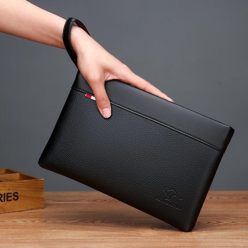 Men's Fashion Solid Color Envelope Clutch Bag – New Style Document and Phone Briefcase