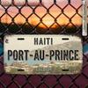 D Flat Vintage Sign Decorative Plaque And Ornament Vintage City Sign from PortAuPrince Haiti Retro Home DecorDecorative
