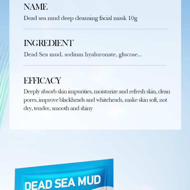 Dead Sea Mud Cleansing Mask SADOER Deep Cleansing Blackhead Removal Mask