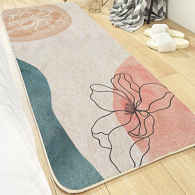 

Modern Thick Bedroom Carpet for Girls Bedside 60x160 cm