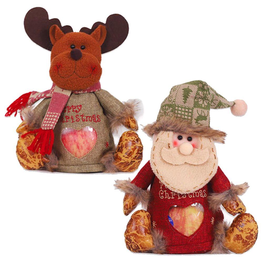 

Фестиваль подарков Подарочная упаковка Снеговик Санта-Клаус Рождественский декор Сумка на молнии Яблоко Подарочная сумка Подарочная сумка