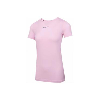 Unendliches Dri-FIT Lauf-Kurzarm-T-Shirt Damen Oberteile Schaum-Rosa CU3121-663