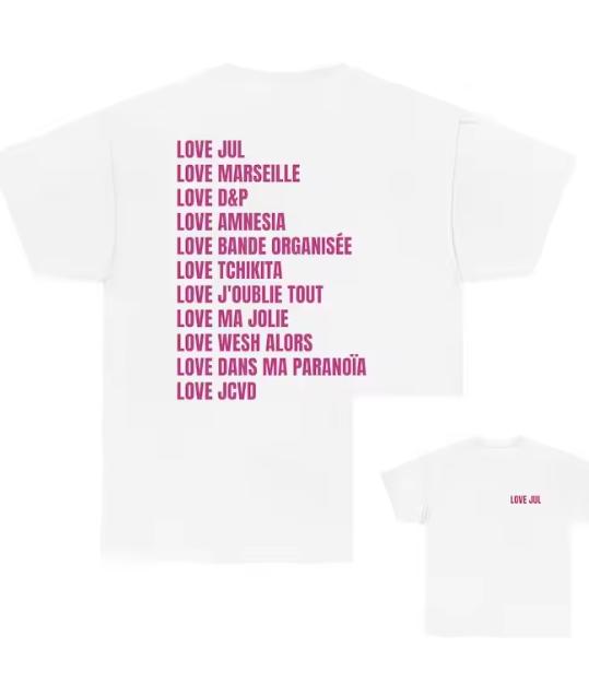 2026 New Love Maillot Jul T Shirt Cotton Unisex UnisexS Unisexs TShirts Y2k Fans Exclusive Casual Popular Vintage Tee
