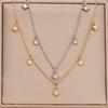 Vintage Stainless Steel Zircon Star Charms Necklaces For Women Elegant Luxury 18k Gold Plated Chain Necklace Choker Jewelry