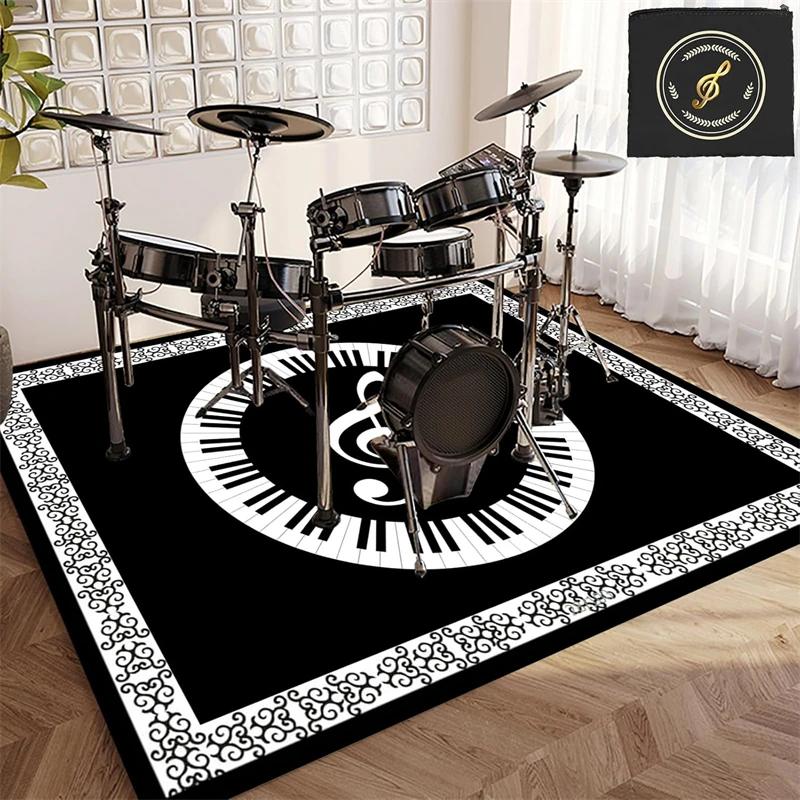 Drum Carpet Rug Soundproof Blanket Professional Rectangle Electronic Jazz Kit Floor Mat For Bass Drum Musical Instrument Mat