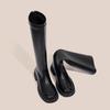 European knight boots long boots but versatile high knee age high boots thick sole