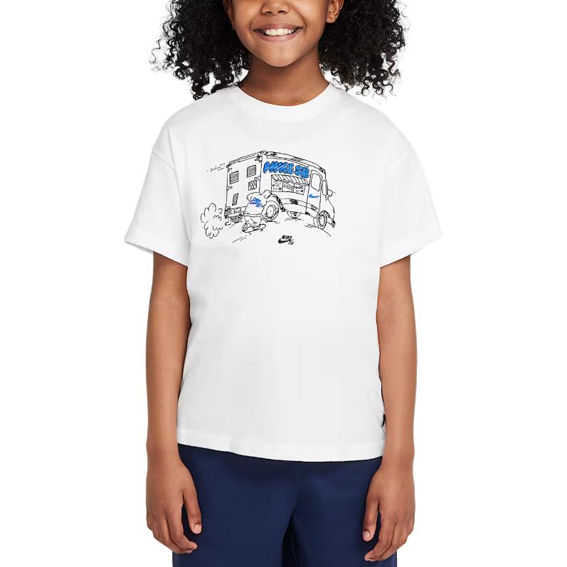 New Nike Grade School T Shirts HQ3226-100