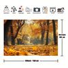 1pc Autumn Forest Polyester Background, Autumn Maple Leaf Photography Background, Suitable for Autumn Party Decoration