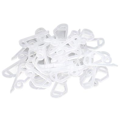 100pcs Christmas Lights Gutter Clips Reusable Waterproof Frostproof Plastic Gutter Clips String Light Hooks for Party  